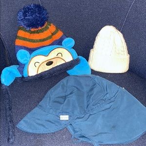Toddler Hat Bundle- Sun hat & Beanies